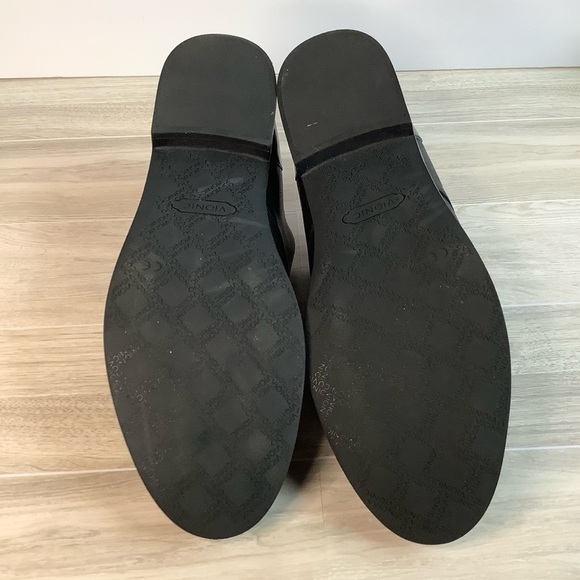 VIONIC Black Leather Loafer Jayla Slip-On Oxford Flats Academia Preppy Women 9.5 - Picture 12 of 15